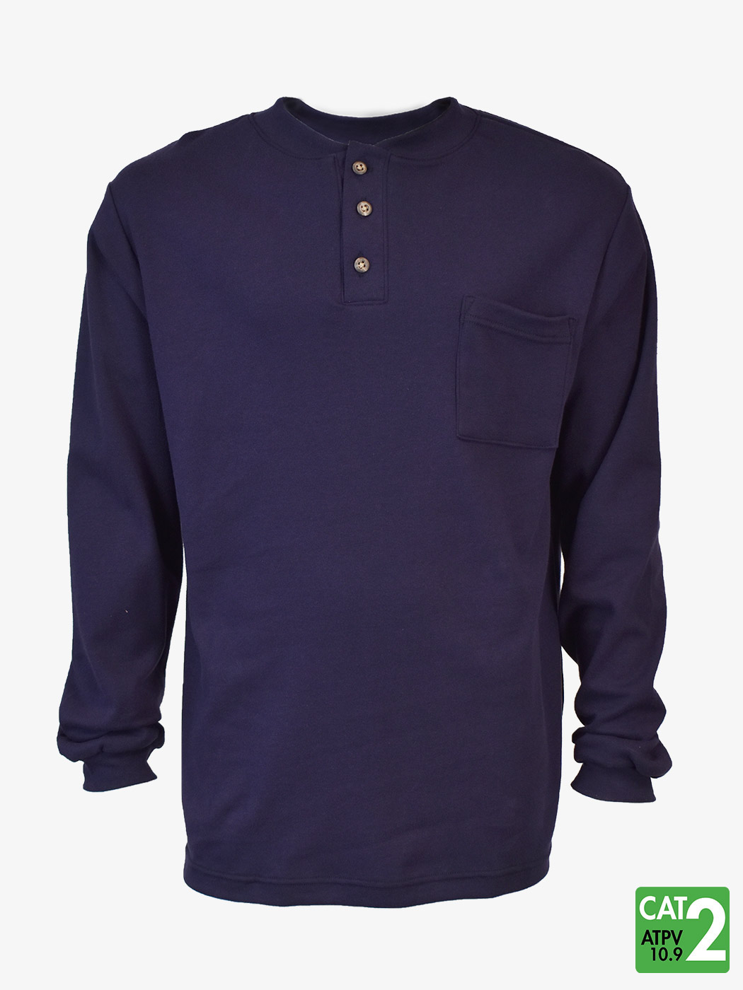 Ultrasoft® 6 oz Henley FR long sleeve shirt