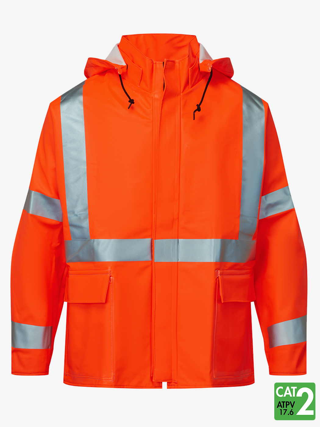 FLEXARC 10 oz Polyurethane/FR Cotton Rain Jacket – Style 7215SJ