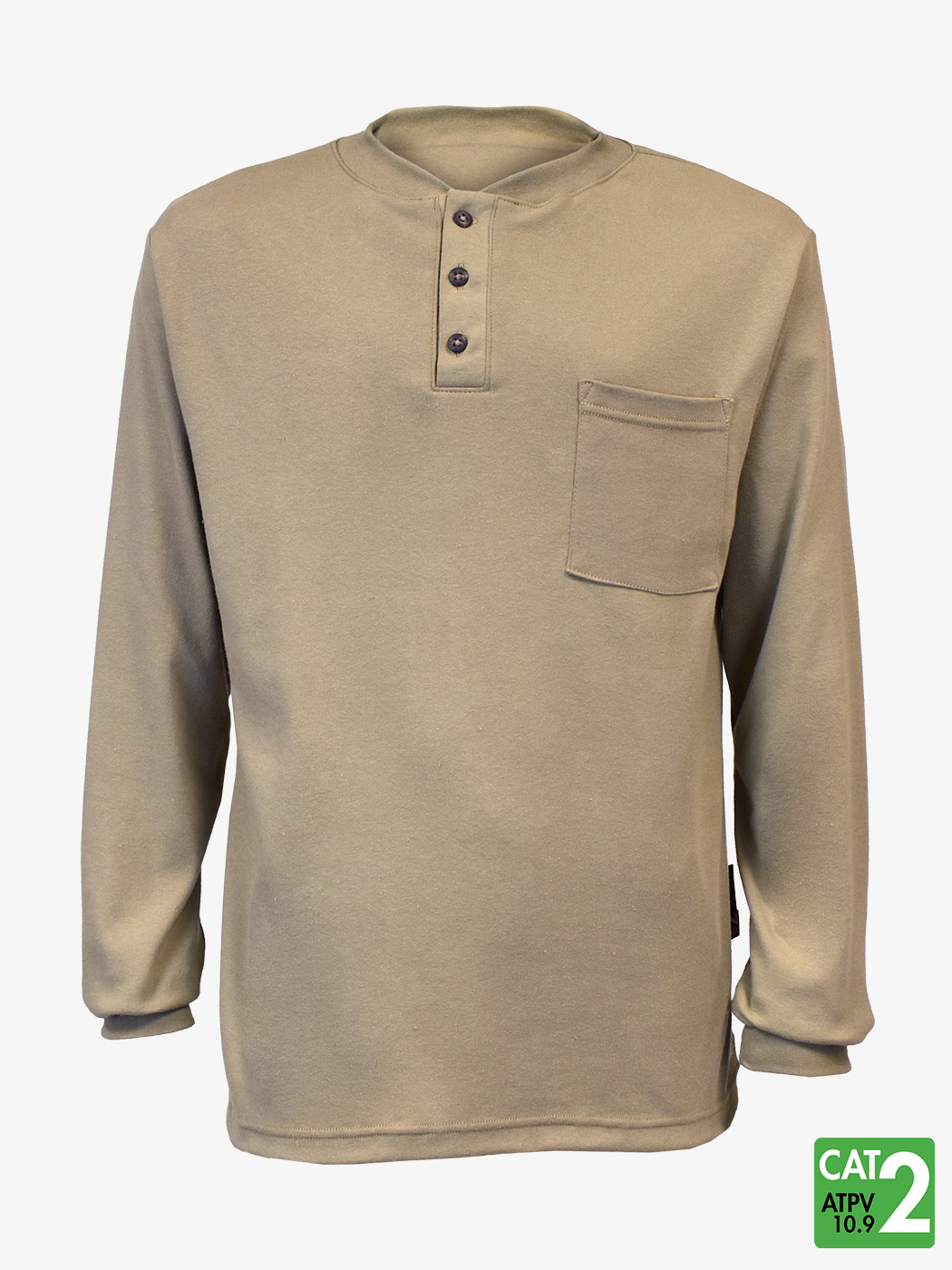Ultrasoft® 6 oz Henley FR long sleeve shirt